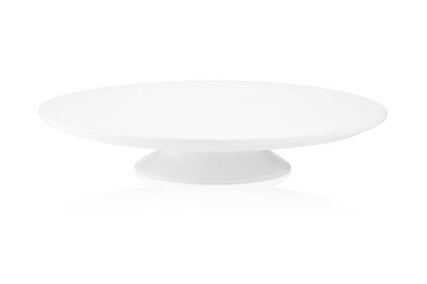 Блюдо для торта Ardesto Imola, 30см, порцеляна, білий