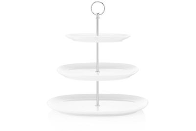 Блюдо 3-х ярусне Ardesto, 32х32см, порцеляна, білий