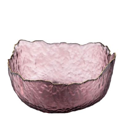 Салатник Ardesto Bell, 16.5см, скло, рожевий