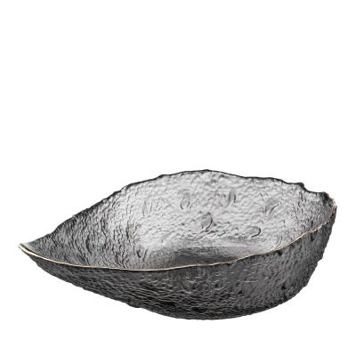 Салатник Ardesto Leaf, 21.5см, скло, сірий