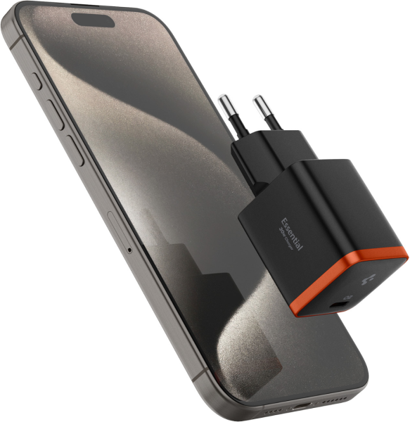 Мережевий адаптер Spigen ArcStation Essential 30W Wall Charger (Black)