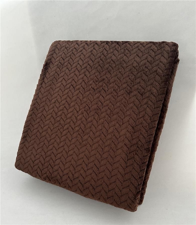 Плед Ardesto Jacquard Braid 160х200см, 100% поліестер, коричневий