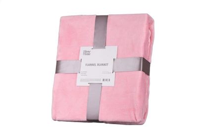Плед Ardesto Flannel, 200х220см, 100% поліестер, рожевий