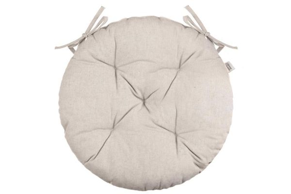 Подушка для стільця Ardesto Oliver, 40см, 100% бавовна, нап-ч: 50% холоф, 50% пп, бежевий