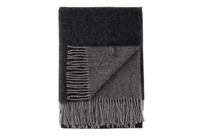 Плед Ardesto Leonardo Doubleface, 140x200см, 100% вовна, чорно-сірий