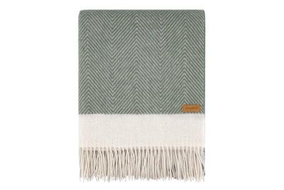 Плед Ardesto Leonardo Bianco, 140x200см, 100% вовна, зелений