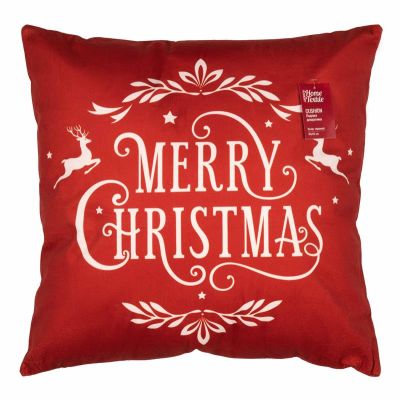 Подушка декор. Ardesto Christmas Happy Holidays 45х45см, 100% поліестер, червоний