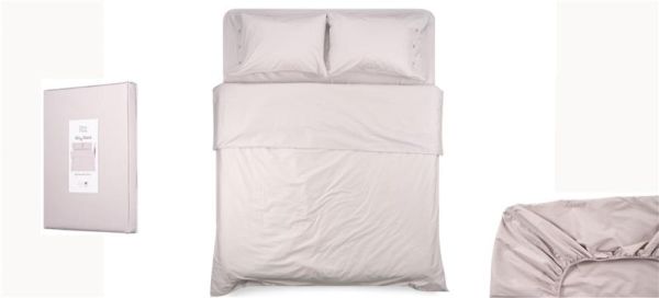 Простирадло на резинці Ardesto Mix&amp;Match, 160х200+30см, 100% бавовна, сатин, айворі