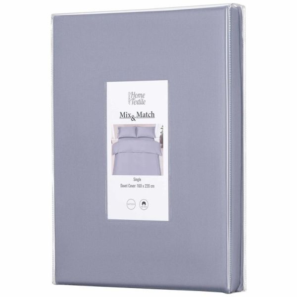 Підковдра Ardesto Mix&amp;Match, 160х220см, 100% бавовна, сатин, сірий