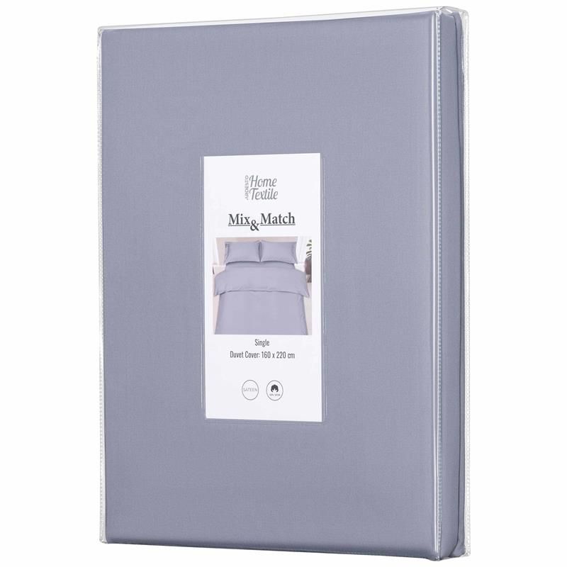 Підковдра Ardesto Mix&amp;Match, 160х220см, 100% бавовна, сатин, сірий