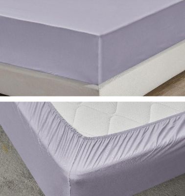 Простирадло на резинці Ardesto Mix&amp;Match, 180x200+30см, 100% бавовна, сатин, сірий