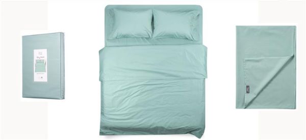 Простирадло Ardesto Mix&amp;Match, 180х240см, 100% бавовна, сатин, зелений