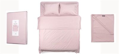 Простирадло Ardesto Mix&amp;Match, 180х240см, 100% бавовна, сатин, рожевий світлий