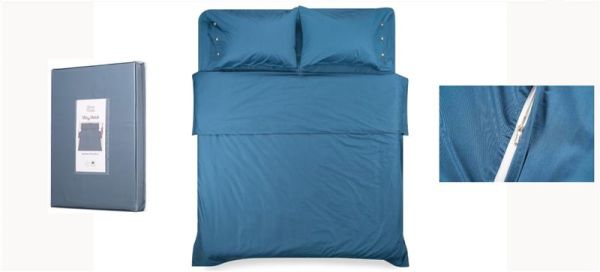 Підковдра Ardesto Mix&amp;Match, 200х220см, 100% бавовна, сатин, синій