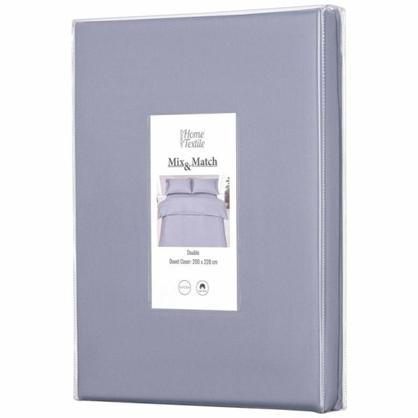 Підковдра Ardesto Mix&amp;Match, 200х220см, 100% бавовна, сатин, сірий