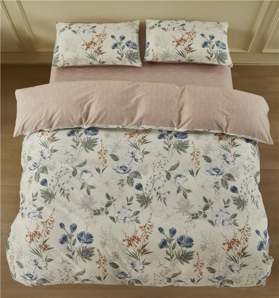 КПБ 2.0сп Ardesto Gloria, підковдра 200х220см, простирадло 230х240см, наволочки (2) 50х70см, 100% бавовна, сатин, квіти, мокко