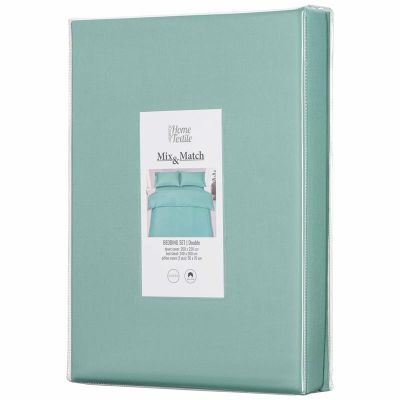 КПБ 2.0сп Ardesto Mix&amp;Match, підковдра 200х220см, простирадло 240x260см, наволочки (2) 50х70см, 100% бавовна, сатин, зелений