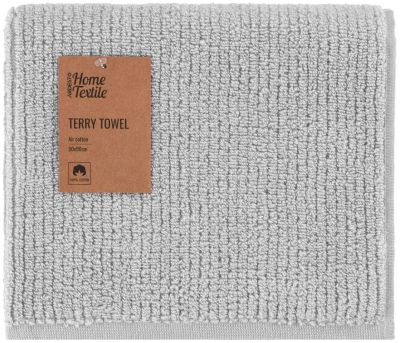 Рушник махровий Ardesto Air, 50х90см, 100% бавовна, сірий