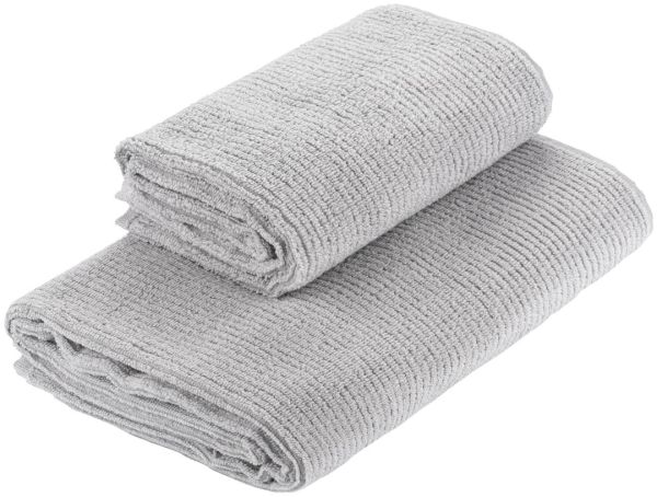 Рушник махровий Ardesto Air, 50х90см, 100% бавовна, сірий