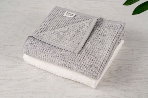 Рушник махровий Ardesto Air, 50х90см, 100% бавовна, сірий