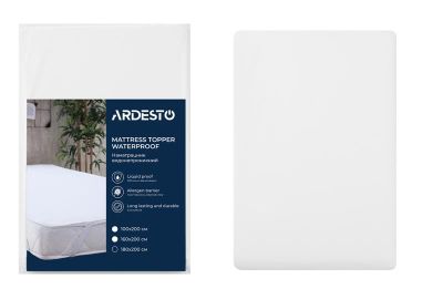 Наматрацник водонепроникний Ardesto Sleepwell 180х200см, 80% бавовна, 20% поліуретан, білий
