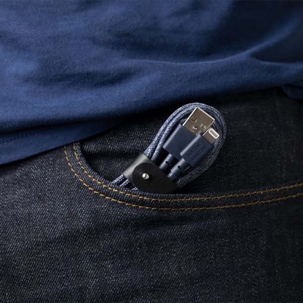Кабель Native Union Lightning - USB-A Belt Cable (Indigo) 1.2 м