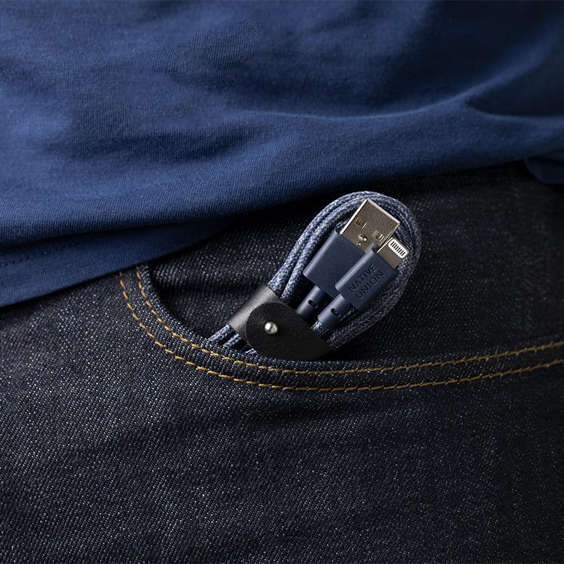 Кабель Native Union Lightning - USB-A Belt Cable (Indigo) 1.2 м