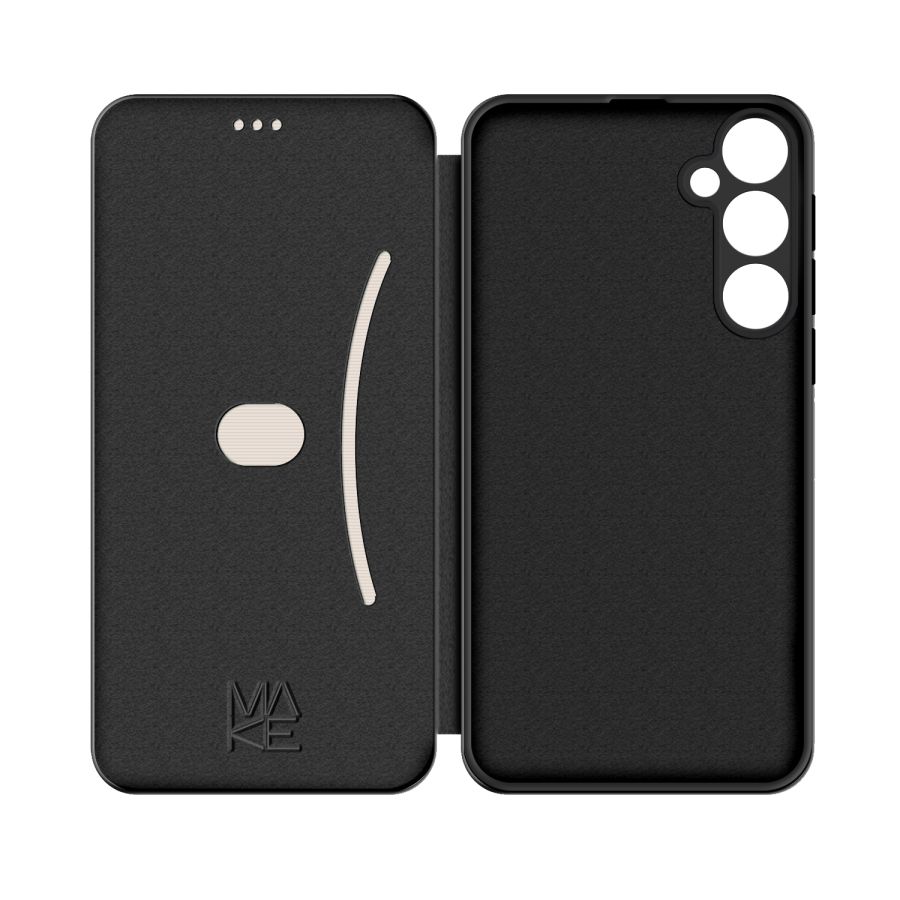 Чохол-книжка MAKE Samsung S24 FE Flip Black
