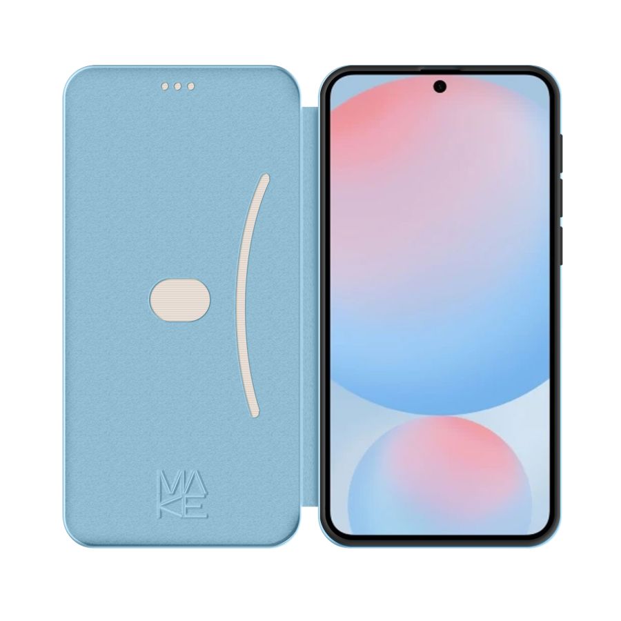 Чохол-книжка MAKE Samsung S24 FE Flip Ice Blue