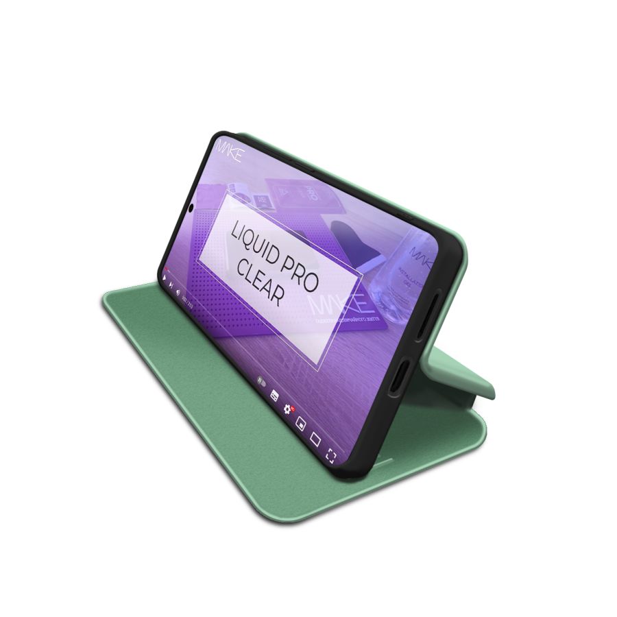 Чохол-книжка MAKE Samsung S24 FE Flip Mint