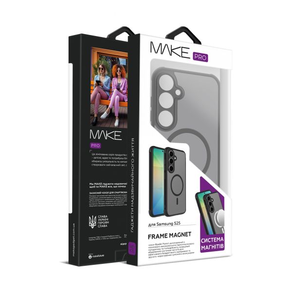 Чохол MAKE Samsung S25 Frame Magnet