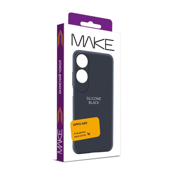 Чохол MAKE Oppo A60 Silicone Black
