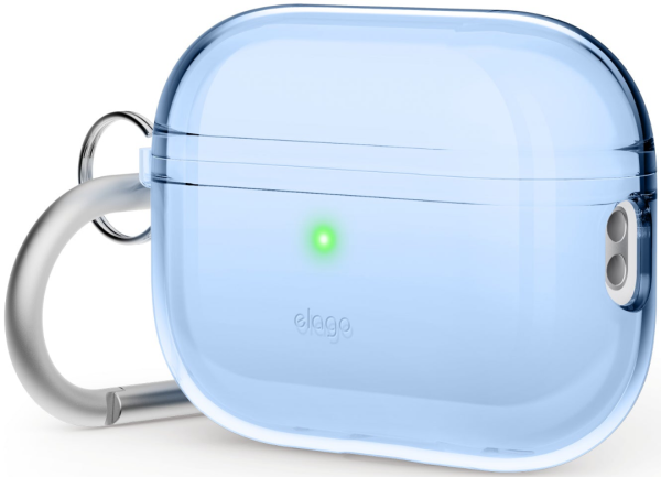 Чехол Elago Clear Hang Case для AirPods Pro 2 (Aqua Blue)