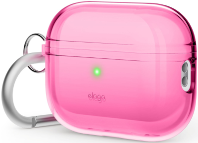 Чехол Elago Clear Hang Case для AirPods Pro 2 (Neon Hot Pink)