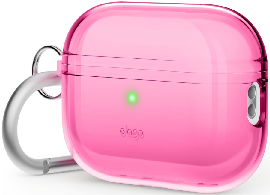 Чохол Elago Clear Hang Case для AirPods Pro 2 (Neon Hot Pink)