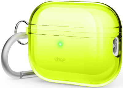 Чехол Elago Clear Hang Case для AirPods Pro 2 (Neon Yellow)