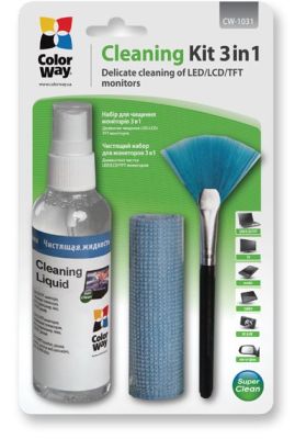 Набор ColorWay 3in1 Cleaning Kit для очистки экранов, электроники и стекла