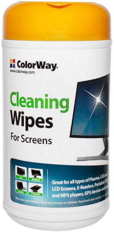 Вологі серветки ColorWay Cleaning Wipes 12x12 для очищення екранів, електроніки і скла