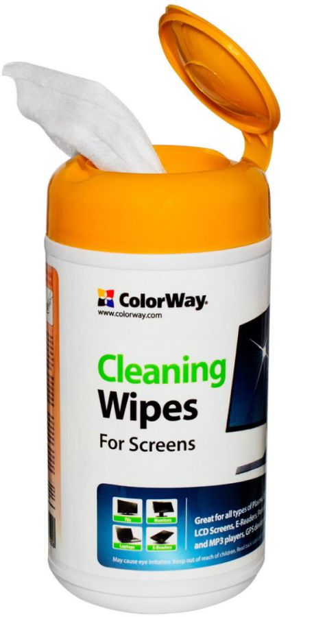 Вологі серветки ColorWay Cleaning Wipes 12x12 для очищення екранів, електроніки і скла