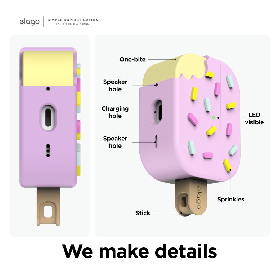 Чохол Elago Ice Cream Case для AirPods Pro 2 (Lovely Pink)