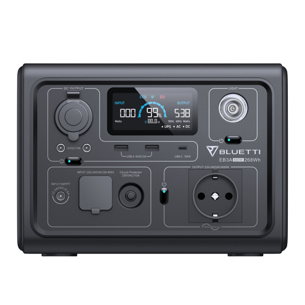 Портативная зарядная станция Bluetti PowerOak EB3A 268Wh (600W)