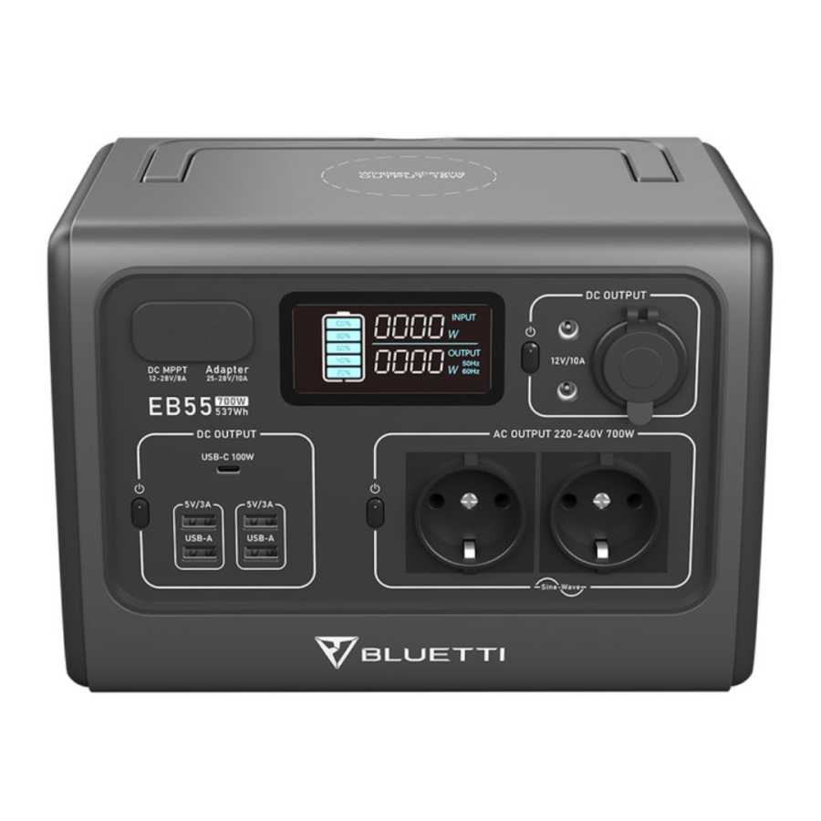 Портативная зарядная станция Bluetti PowerOak EB55 537Wh (700W)