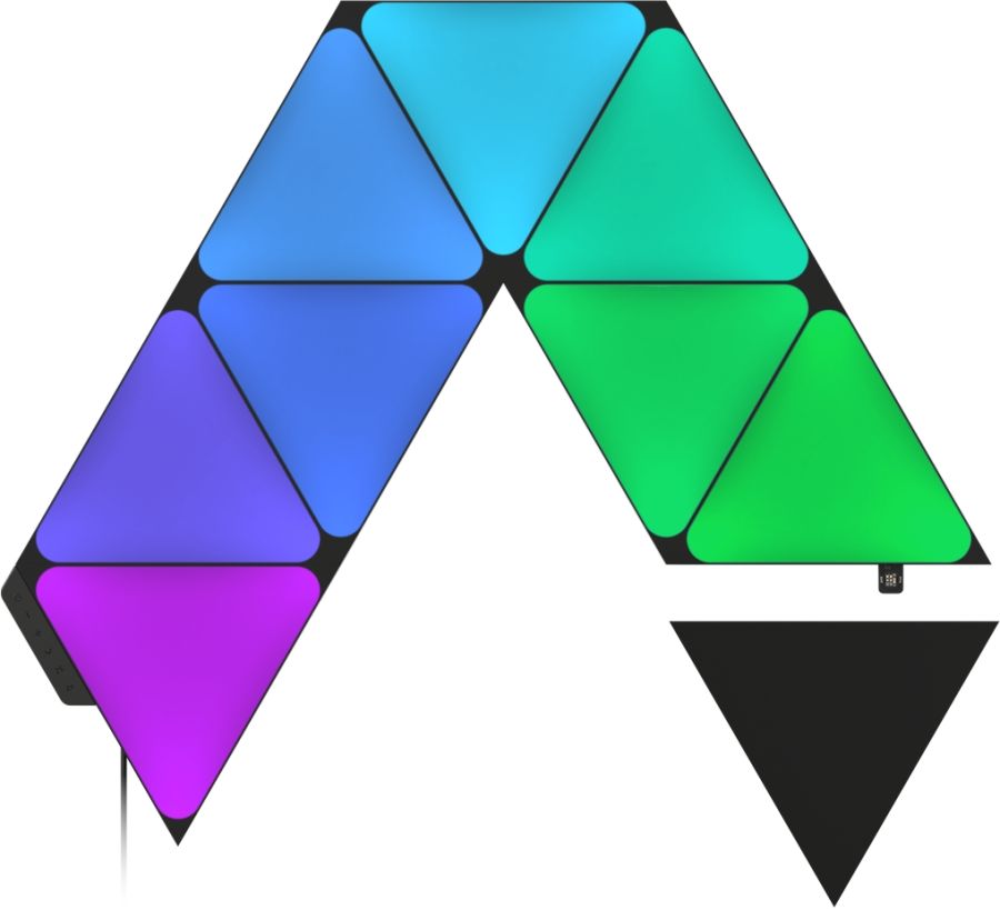 Розумна система освітлення Nanoleaf Shapes - Triangles Starter Kit - 9 шт. (Black)