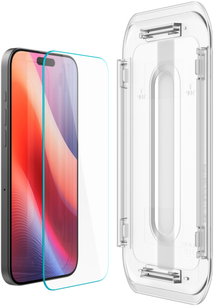 Защитное стекло Spigen Glass tR EZ Fit для Apple 16 Pro Max/17 Pro Max (Clear) 2 шт.