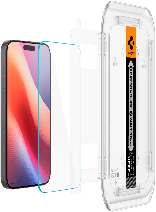 Защитное стекло Spigen Glass tR EZ Fit для Apple iPhone Air (Clear) 2 шт.
