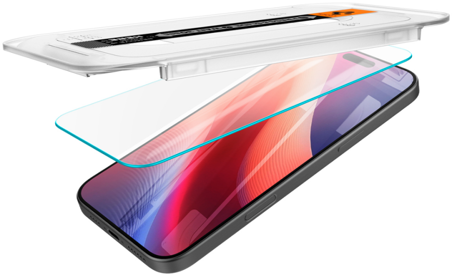 Захисне скло Spigen Glass tR EZ Fit для Apple iPhone 16 Pro Max/17 Pro Max (Clear) 2 шт.