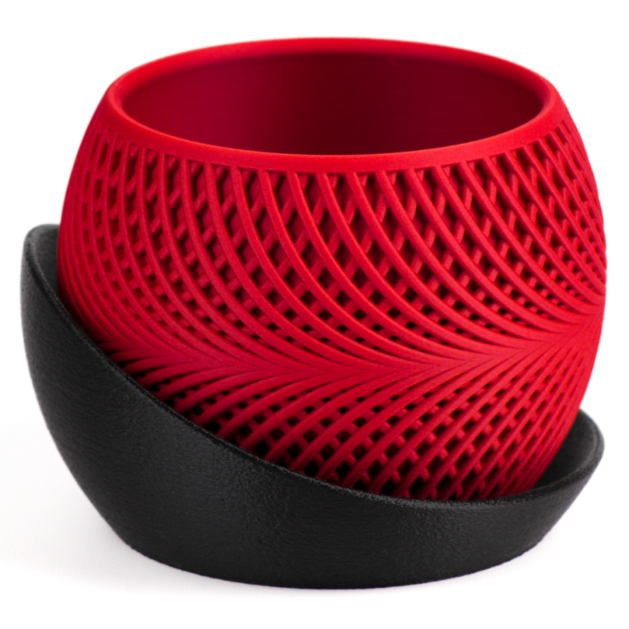 Кашпо Drift Planter (Black/Red)