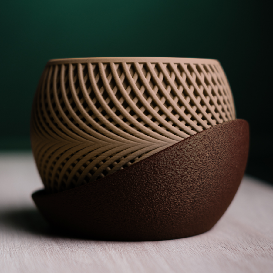 Кашпо Drift Planter (Brown/Wood)