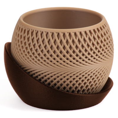 Кашпо h3li0 Drift Planter (Brown/Wood)