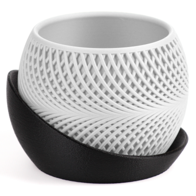 Кашпо h3li0 Drift Planter (Black/White)